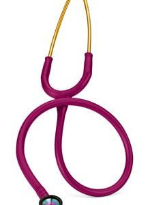 Ống Nghe 3M™ Littmann® Classic II Sơ Sinh, 2157, Mặt Nghe Màu Cầu Vồng, Dây Nghe Màu Phúc Bồn Tử, 28 in