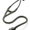 Ống nghe 3M™ Littmann® Master Cardiology™, Mặt nghe và quai nghe phủ màu khói, Dây nghe màu xanh ô liu đậm, 27 inch, 2182