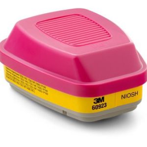 Phin/Tấm Lọc Hơi Hữu Cơ/Axít/Bụi 3M™ 60923, P100, Bảo Vệ Hô Hấp, 60 Cái/Thùng