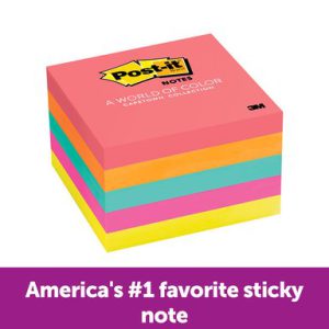 Giấy ghi chú Post-it® 654-5pk 3 in x 3in (76 mm x 76 mm) gói 5