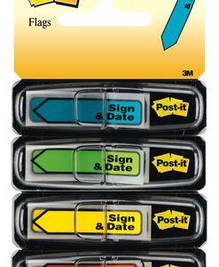 Trình ký Sign Here Post-it, 47%22x1.7%22 4colx35sht 24/ctn