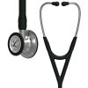 Ống Nghe 3M™ Littmann® Cardiology IV™, 6151, Mặt Nghe Có Lớp Phủ, Dây Nghe Đen, Quai Nghe Và Bộ Tai Nghe Không Gỉ, 22 in