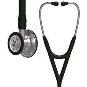 Ống Nghe 3M™ Littmann® Cardiology IV™, 6151, Mặt Nghe Có Lớp Phủ, Dây Nghe Đen, Quai Nghe Và Bộ Tai Nghe Không Gỉ, 22 in