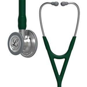 Ống Nghe 3M™ Littmann® Cardiology IV™, 6155, Mặt Nghe Có Lớp Phủ, Dây Nghe Lục Đậm, Quai Và Bộ Tai Nghe Không Gỉ, 27 in