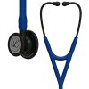 Ống Nghe 3M™ Littmann® Cardiology IV™, 6168, Mặt Nghe Phủ Màu Đen, Dây Xanh Biển, Quai Và Bộ Tai Nghe Màu Đen, 27 in