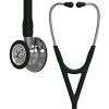 Ống Nghe 3M™ Littmann® Cardiology IV™, 6177, Mặt Nghe Và Quai Nghe Phủ Gương, Dây Nghe đen, Bộ Tai Nghe Không Gỉ, 27 in