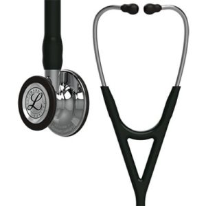 Ống Nghe 3M™ Littmann® Cardiology IV™, 6177, Mặt Nghe Và Quai Nghe Phủ Gương, Dây Nghe đen, Bộ Tai Nghe Không Gỉ, 27 in
