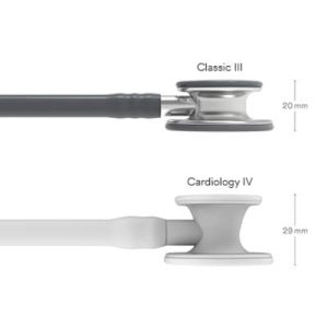 Ống Nghe 3M™ Littmann® Classic III™, 5621, Mặt Nghe Có Lớp Phủ Tiêu Chuẩn, Dây Nghe Màu Xám, 27 in, 3 Cái/Thùng