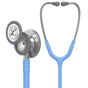 Ống Nghe 3M™ Littmann® Classic III™, 5630, Mặt Nghe Có Lớp Phủ Tiêu Chuẩn, Dây Nghe Màu Lam Nhạt, 27 in, 3 Cái/Thùng