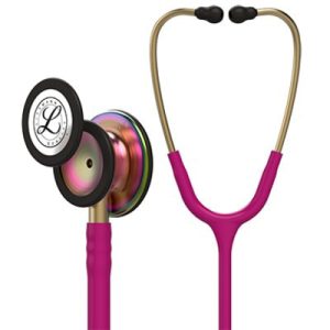 Ống Nghe 3M™ Littmann® Classic III™, 5806, Lớp Phủ Màu Cầu Vồng, Dây Nghe Màu Phúc Bồn Tử, 27 in, 3 Cái/Thùng