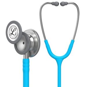 Ống Nghe 3M™ Littmann® Classic III™, 5835, Mặt Nghe Có Lớp Phủ Tiêu Chuẩn, Dây Nghe Màu Ngọc Lam, 27 in
