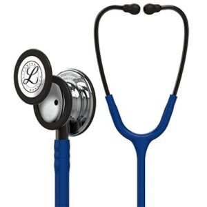 Ống Nghe 3M™ Littmann® Classic III™, 5863, Mặt Nghe Phủ Gương, Dây Nghe Xanh Biển, Quai Và Bộ Tai Nghe Màu Khói, 27 in