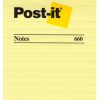 Giấy Ghi Chú Post-it® 660, Canary Yellow Lined, 4 in x 6 in, 72 Pad/Carton