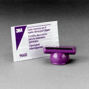 Lưỡi Tông Đơ Điện Dùng Vệ Sinh Lông Tóc Trước Phẫu Thuật 3M™, 9660, 50 Cái/Thùng